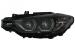 Faruri Full Angel Eyes LED DRL BMW 3 Series F30 F31 Sedan Touring (10.2011-05.2015) Negre