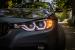 Faruri Full Angel Eyes LED DRL BMW 3 Series F30 F31 Sedan Touring (10.2011-05.2015) Negre