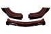 Prelungire bara fata Mercedes C-Class W204 S204 C204 facelift, negru lucios