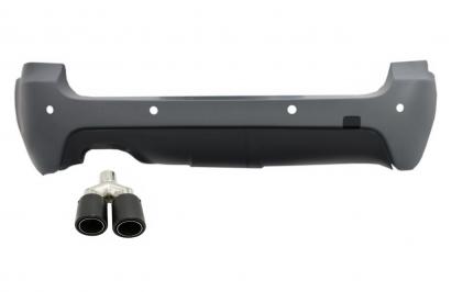 Bara spate cu Toba Ornament Evacuare Fibra Carbon Mat BMW Seria 5 E61 Touring (2003-2007) M-Technik Sport Design