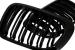 Grile centrale BMW Seria 3 E46 Coupe Cabrio 1999-2002, negru lucios