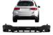 Difuzor Bara Spate Mercedes GLC X253 SUV (2020+) GLC63 Evacuari Negre Night Package Design