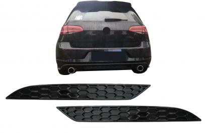 Reflectorizanti bara spate honeycomb VW Golf 7.5 2017-2019 negru lucios