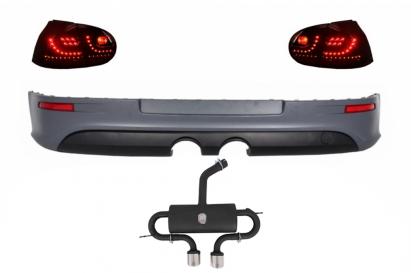 Pachet bara spate R32 Look cu evacuare si stopuri LED pentru VW Golf 5
