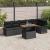 Set de canapele pentru grădină 7 pcs Negru Rattan poli GartenMobel Dekor