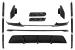 Pachet exterior aero BMW X6 F16 LCI 2015-2019 M Technik Sport negru lucios