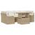 Set de canapele pentru grădină 7 pcs Bej Rattan poli GartenMobel Dekor