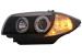 Faruri Angel Eyes negre pentru BMW Seria 1 E81 E82 E87 E88 2004-2011