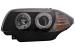 Faruri Angel Eyes negre pentru BMW Seria 1 E81 E82 E87 E88 2004-2011