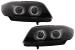 Faruri Xenon 3D Angel Eyes LED DRL BMW Seria 3 E90 E91 (2008-2011) Negru