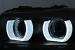 Faruri Xenon 3D Angel Eyes LED DRL BMW Seria 3 E90 E91 (2008-2011) Negru