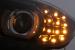 Faruri Xenon 3D Angel Eyes LED DRL BMW Seria 3 E90 E91 (2008-2011) Negru