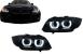 Faruri Xenon 3D Angel Eyes LED DRL BMW Seria 3 E90 E91 (2008-2011) Negru