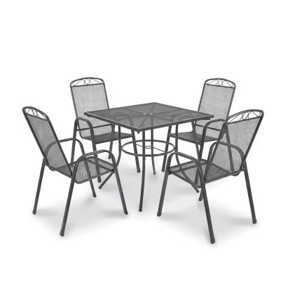 Set mobilier de grădină Leziter Eliza 4+1, oțel antracit
