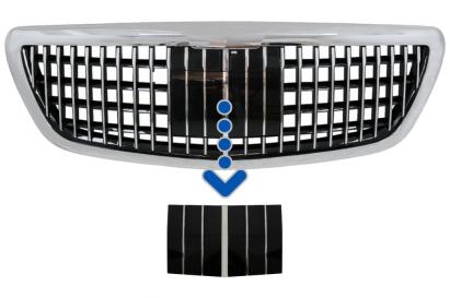 Capac Distronic pentru grila centrală Mercedes S-Class W222/X222, crom