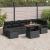 Set de canapele pentru grădină 8 pcs Negru Rattan poli GartenMobel Dekor