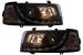 Faruri LED DRL negre pentru VW Transporter T4 1990-2003, set stanga-dreapta