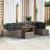 Set de canapele pentru grădină 7 pcs Gri Rattan poli GartenMobel Dekor