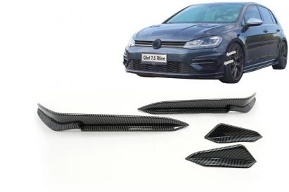 Ornamente bara fata flapsuri VW Golf 7.5 R Hatchback (2017-2020) Carbon Look