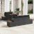 Set de canapele pentru grădină 6 pcs Negru Rattan poli GartenMobel Dekor