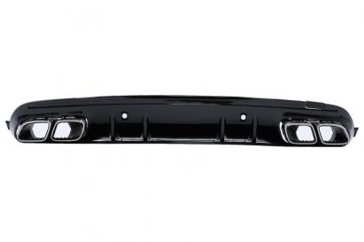 Difuzor Mercedes C-Class W205 S205 (2014-2020) C63S Design cu Ornamente pentru bara AMG Sport Line