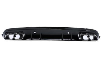Difuzor Mercedes C-Class W205 S205 (2014-2020) C63S Design cu Ornamente pentru bara AMG Sport Line