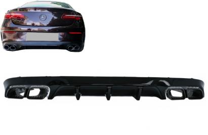 Difuzor bara spate Mercedes E-Class C238 A238 AMG cu ornamente toba E63