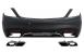 Bara spate Mercedes S-Class W222 Facelift Sedan cu difuzor si ornamente tobe