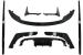 Pachet Aero Exterior BMW F80 M3 Sedan / F82 M4 Coupe, Negru Lucios