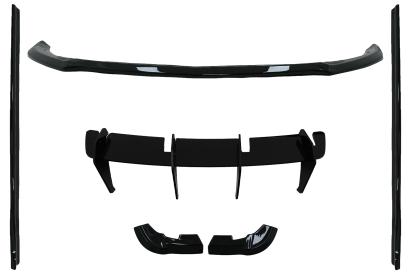 Pachet Aero Complet Mercedes Clasa A W176 Facelift Sport Line (2015-2018) Negru Lucios