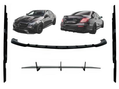 Pachet Exterior Aero Mercedes E-Class E63 W213 S213 (2016-2019) Negru Lucios