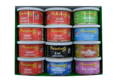Odorizant organic tip conservă Paradise Air Fresh, 12 bucăți asortate