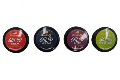 Set 21 odorizante gel Paradise Air Fresh Slim Gel 90, arome asortate