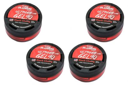 Odorizant gel Paradise Air Platinum Black Cherry, set 4 bucati