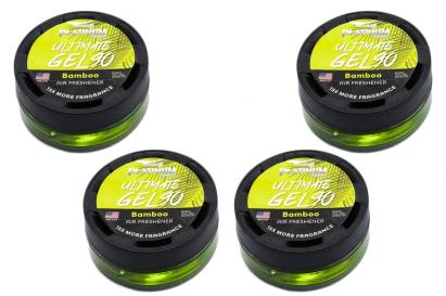 Set 4 odorizante gel Paradise Air Fresh Platinum Bamboo, 90 zile