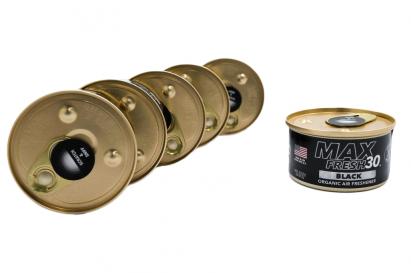 Odorizant auto organic Paradise Air Black tip conserva, 6 bucati