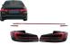 Stopuri LED BMW Seria 5 F10 (2011-2017) Rosu Negru cu Semnal Dinamic LCI G30 Design