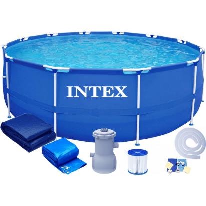 Piscina supraterană Intex cu cadru metalic, 305x76 cm, 4500 l, set complet