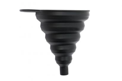 Palnie pliabilă din silicon pentru ulei, neagră, mărimea L