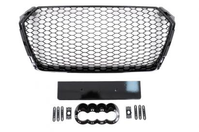 Grila Centrala Audi A4 B9 8W (2016-2018) Sedan Avant RS Design Negru Lucios