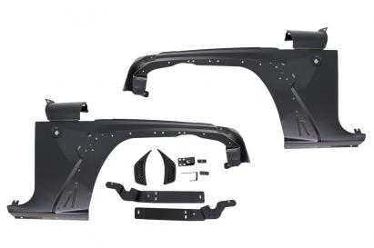 Aripi fata Jeep Wrangler JK 2007-2017, look JL 2018+, metal premium