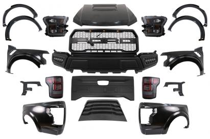Kit conversie exterior complet Ford Ranger 2015-2021 facelift stil F150 Raptor