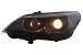 Faruri 3D LED Angel Eyes BMW Seria 5 E60 E61 (2003-2007) LCI Design Negru