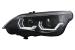 Faruri 3D LED Angel Eyes BMW Seria 5 E60 E61 (2003-2007) LCI Design Negru