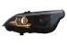 Faruri 3D LED Angel Eyes BMW Seria 5 E60 E61 (2003-2007) LCI Design Negru