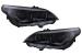 Faruri 3D LED Angel Eyes BMW Seria 5 E60 E61 (2003-2007) LCI Design Negru