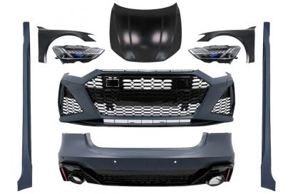 Pachet Exterior Complet Audi A7 4G (2010-2014) Wide RS Design Conversie la 2020+