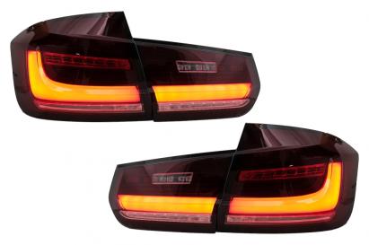 Stopuri LED BAR BMW Seria 3 F30 (2011-2019) Rosu Clar cu Semnal Dinamic Secvential