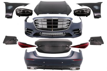 Kit Exterior Complet Mercedes S-Class W221 (2005-2013) Conversie Completa la W223 S450 Design