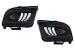 Faruri Full LED Ford Mustang V Pre-Facelift (2005-2009) Negru cu Semnal Dinamic Secvential